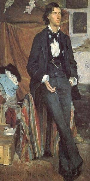 Louise-Catherine Breslau Portrait of Henry Davison, English poet oil painting picture